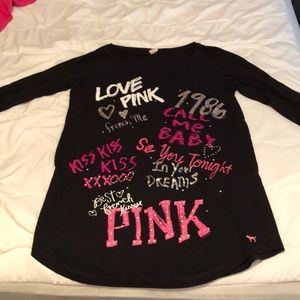Black and Pink Sleep shirt